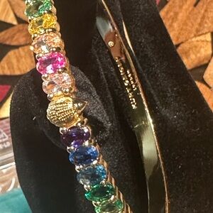 Kurt Geiger Gold Bracelet with Rainbow Gems